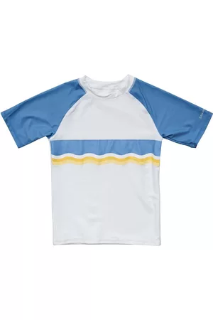 Snapper Rock Boys Swimwear - ToddlerChild Boys Sunrise Stripe Ss Rash Top