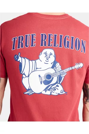True Religion Men Short Sleeved T-Shirts - Men's Buddha Logo Crewneck Short Sleeve T-shirt