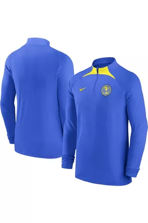 Nike Men's Club America Strike Drill Performance Raglan Quarter-Zip Long Sleeve Top