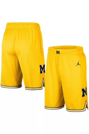 Jordan Men's Brand Michigan Wolverines Replica Team Basketball Shorts