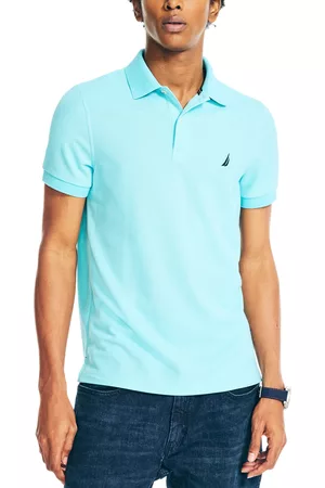 Nautica Men Polo T-Shirts - Men's Sustainably Crafted Slim-Fit Deck Polo Shirt