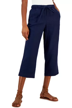 Charter Club Women Capris - Women's Linen Capri Tie-Waist Pants, Created for Macy's