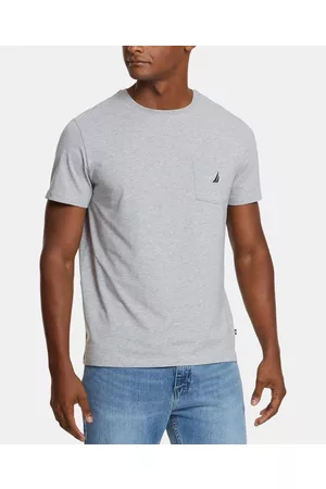 Nautica Men T-Shirts - Men's Classic-Fit Solid Crew Neck Pocket T-Shirt