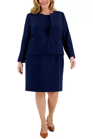 Le Suit Women Work Dresses - Plus Size Cardigan Jacket & Sheath Dress