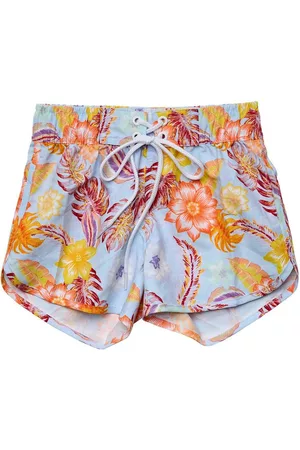 Snapper Rock ToddlerChild Girls Boho Tropical Sustainable Board Shorts