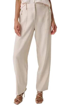 Karl Lagerfeld Women's Cargo Zip-Pocket Suit Pants