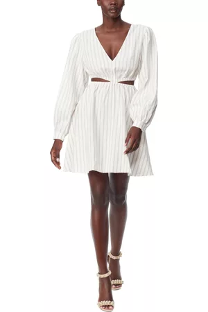Sam Edelman Women's Long-Sleeve V-Neck Cutout Dress