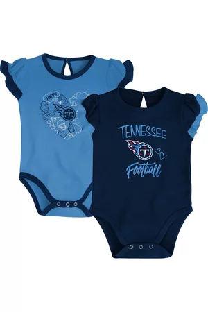 Outerstuff Newborn and Infant Boys and Girls Navy, Light Blue Tennessee Titans Too Much Love Two-Piece Bodysuit Set - Navy, Light Blue