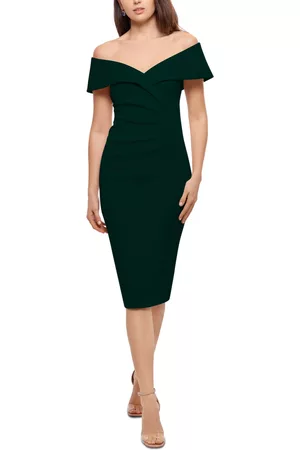 Xscape Women Strapless Dresses - Off-the-Shoulder Sheath Dress