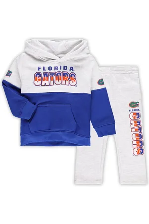 Outerstuff Toddler Boys Heather Gray, Royal Florida Gators Playmaker Pullover Hoodie and Pants Set - Heather Gray, Royal