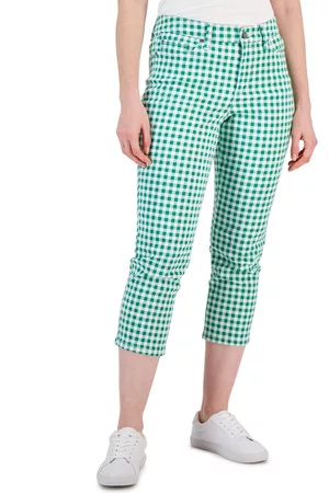 Charter Club Women Jeans - Women's Bristol Gingham Tummy-Control Jeans, Created for Macy's