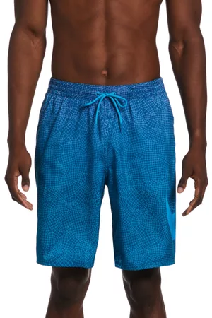 Nike Men's Breaker Grid Swoosh Printed 9" Swim Trunks