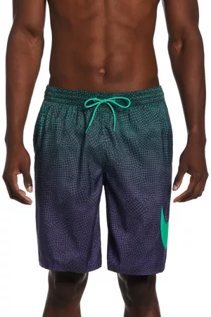 Nike Men's Breaker Grid Swoosh Printed 9" Swim Trunks