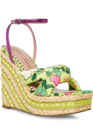 Betsey Johnson Women's Pansie Floral Wedge Sandals Women's Shoes