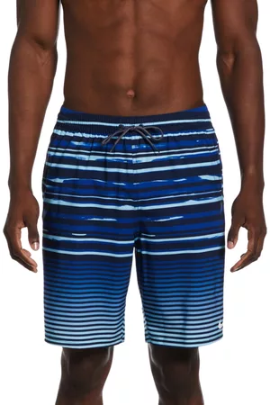 Nike Men Swim Shorts - Men's Fade Stripe Breaker 9" Swim Trunks