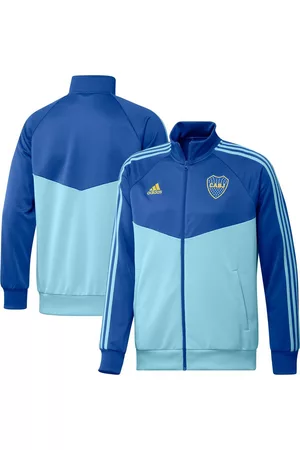 adidas Men's Boca Juniors Dna Raglan Full-Zip Track Jacket
