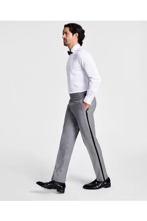 Alfani Men Skinny Pants - Men's Slim-Fit Stretch Black Tuxedo Pants, Created for Macy's