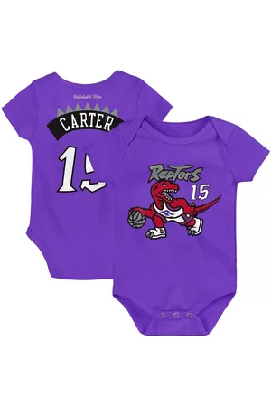 Mitchell & Ness Girls Swimsuits - Infant Boys and Girls Vince Carter Toronto Raptors Hardwood Classics Name and Number Bodysuit