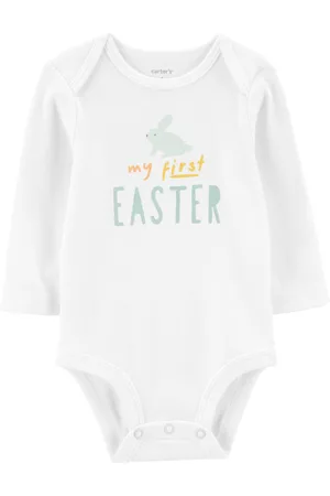 Carters Baby Boys or Girls First Easter Long Sleeve Bodysuit