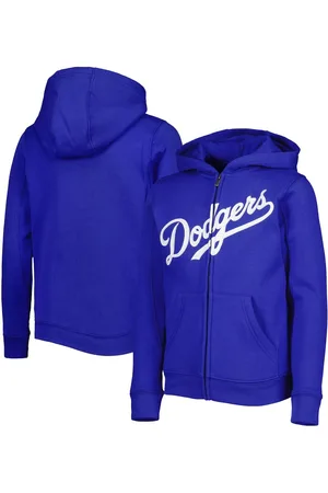 Outerstuff Big Boys Los Angeles Dodgers Wordmark Full-Zip Fleece Hoodie