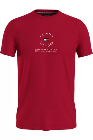 Tommy Hilfiger Men's Round All Logo Graphic Slim-Fit T-Shirt