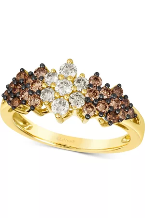 Le Vian Chocolate Ombre Diamond Cluster Ring (1 ct. t.w.) in 14k Rose Gold, White Gold or