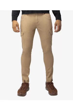 XRAY Men Cargo Pants - Men's Slim Fit Commuter Chino Pant with Cargo Pockets