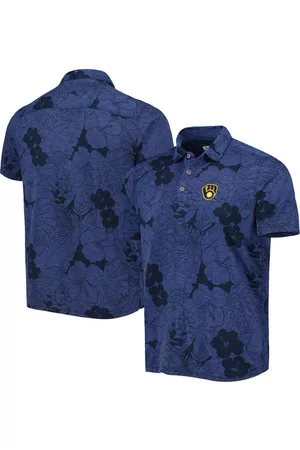 New York Giants Tommy Bahama Palm Coast Delray Frond Allover IslandZone Polo  - Royal