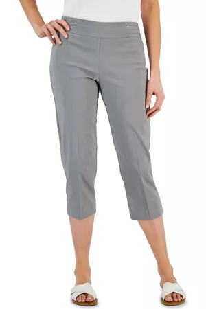 Jm Collection Women Capris - Embellished Pull-On Capri Pants, Created for Macy's