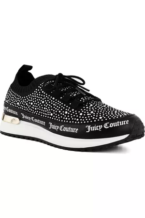 BLACK STACKED VELVET SNEAKER – Juicy Couture UK