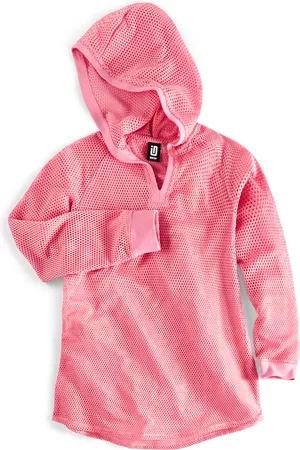 Id Ideology Girls Sports Hoodies - Big Girls Hooded Mesh Cover-Up, Created for Macy's