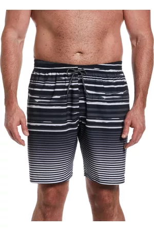 Nike Men Swim Shorts - Men's Big & Tall Fade Stripe Breaker 9" Swim Trunks