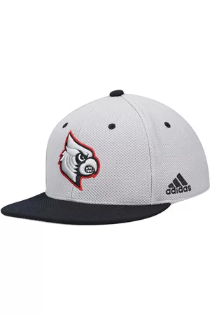 Men's adidas White Louisville Cardinals On-Field Baseball Fitted Hat