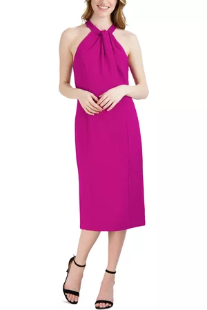 Julia Jordan Halter-Neck Sleeveless Sheath Dress