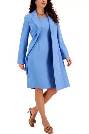 Le Suit Women's Topper Coat & Sheath Dress, Regular and Petite Sizes