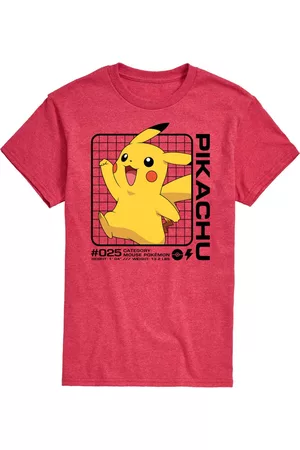 Airwaves Men's Pokemon Pikachu Grid T-shirt