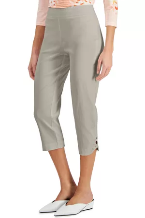 Jm Collection Women Capris - Petite Crisscross-Hem Capri Pants, Created for Macy's