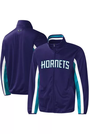 G-iii Sports By Carl Banks Men Sports Jackets - Men's Charlotte Hornets Contender Wordmark Full-Zip Track Jacket
