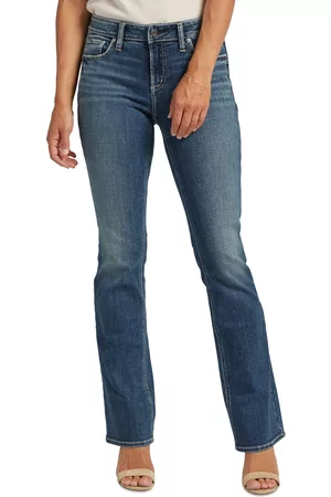 Silver Jeans Co. Women Bootcut Jeans - Women's Elyse Mid-Rise Slim Bootcut Jeans