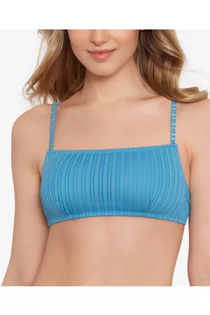 Salt + Cove Juniors' Mesh Ribbed Bralette Bikini Top, Created for Macy's Women's Swimsuit