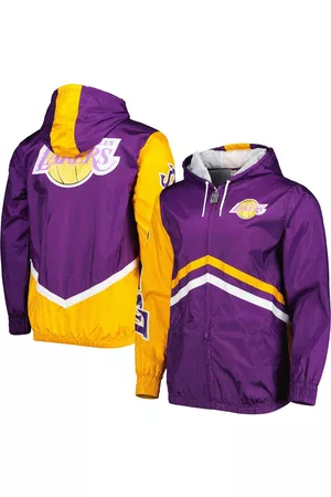 Mitchell & Ness Men's Los Angeles Lakers Undeniable Full-Zip Windbreaker Jacket