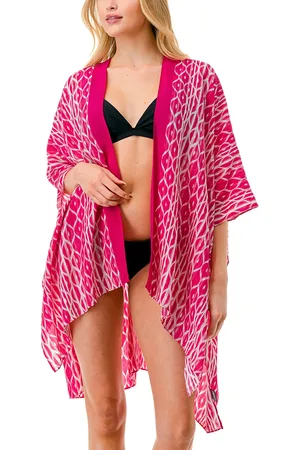 Marcus Adler Geo Print Kimono Cover Up