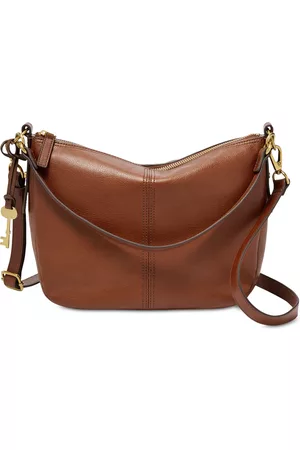 Fossil Jolie Leather Crossbody Bag - Brown/Gold
