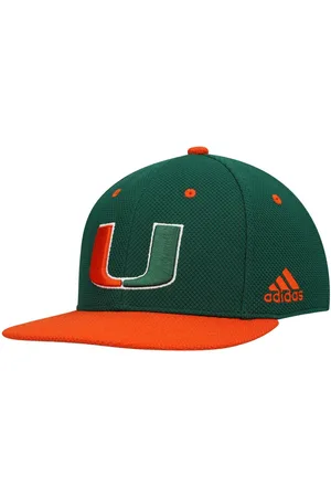 Men's adidas Green Miami Hurricanes On-Field Baseball Fitted Hat