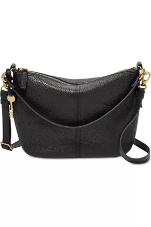 Fossil Jolie Leather Crossbody Bag - Black/Gold