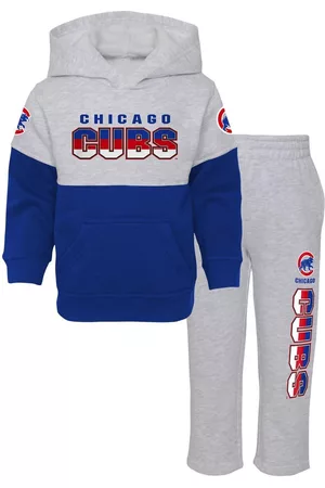 Outerstuff Infant Boys and Girls Royal and Heather Gray Chicago Cubs Playmaker Pullover Hoodie and Pants Set - Royal, Heather Gray