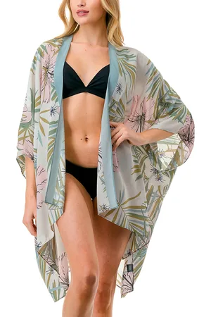 Marcus Adler Floral Kimono Cover Up