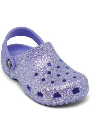 Leased Girls Clogs - Crocs Toddler Girls Classic Glitter Clogs from Finish Line