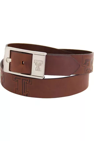 Eagles Wings Men Belts - Men's Texas Tech Red Raiders Brandish Leather Belt