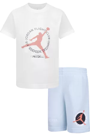 Jordan Boys Sports T-Shirts - Little Boys Flight T-shirt and Shorts Set, 2 Piece